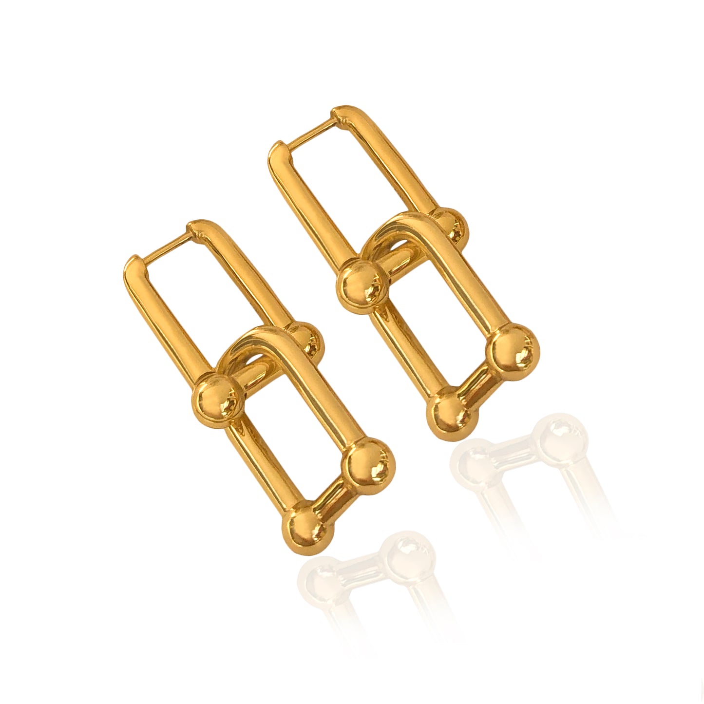 U-LINK EARRINGS GOLD