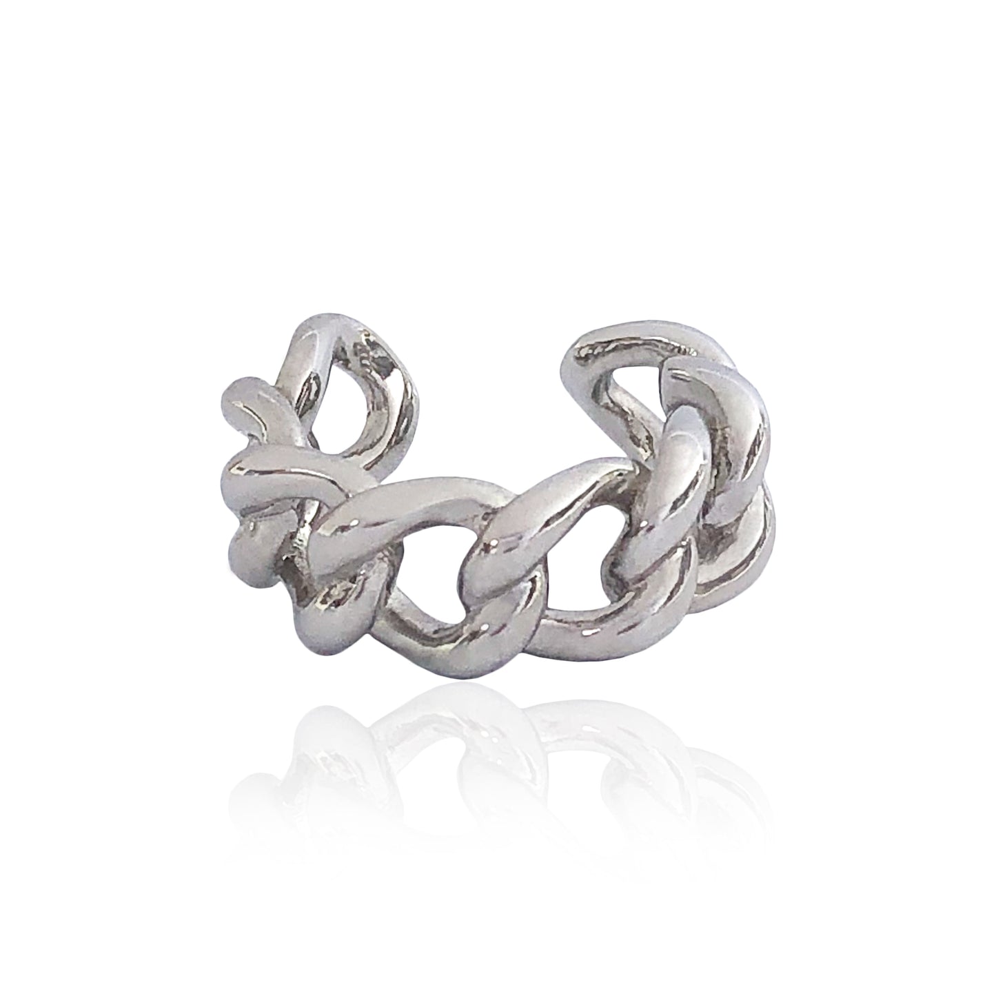 CHERA CUBAN LINK RING SILVER